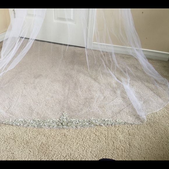 Cathedral length custom veil. - Picture 1 of 7